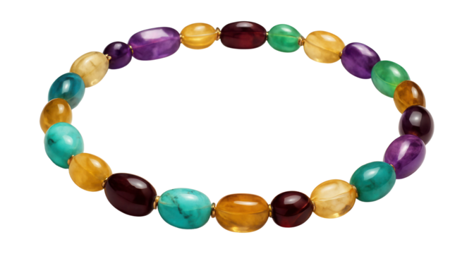 Colorful gemstone beaded anklet for festival outfits.