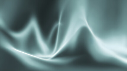 Obraz premium A serene abstract composition of soft, flowing turquoise textures creating a calming atmosphere.