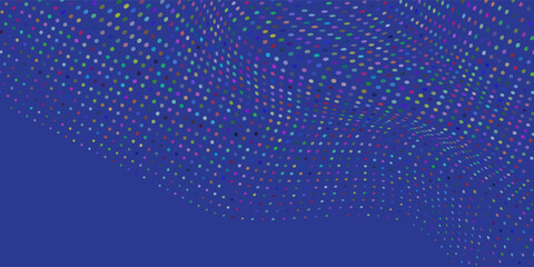Modern Blue Tech Finance Fintech Background Abstract Pixel Pattern. Vector