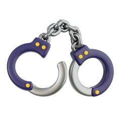 Handcuffs 3D Icon