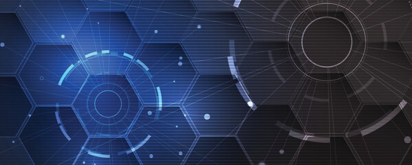 Abstract digital background for concept technology and science