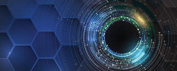Abstract digital background for concept technology and science