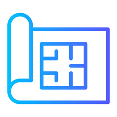 house floor plan icon
