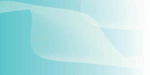 Soft abstract background with flowing transparent layers in a teal and white color gradient.