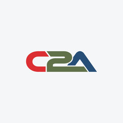 c2a text design , unique and creative professional c2a logo design service , ca 2a business logo.eps