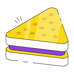 A unique design icon of sandwich 