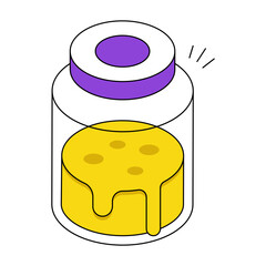 Perfect design icon of honey jar