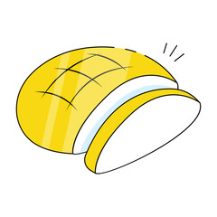 Trendy design icon of round bread 