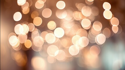 Obraz premium Abstract bokeh lights creating a warm and inviting atmosphere in a blurred background