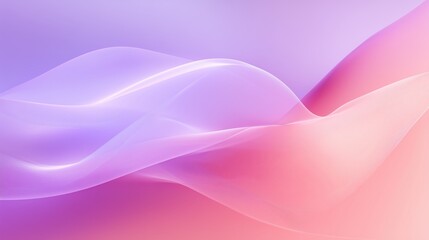Fototapeta premium Soft abstract waves of purple and pink hues creating a calming background