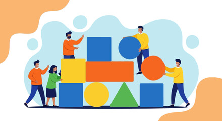 Teamwork And Collaboration: Building Abstract Structures Together For Achievement