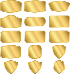 Luxury Metallic Golden Signage Mockup Template