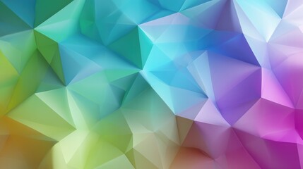 Obraz premium Colorful abstract geometric pattern with sharp edges and smooth gradients in a vibrant blend of hues