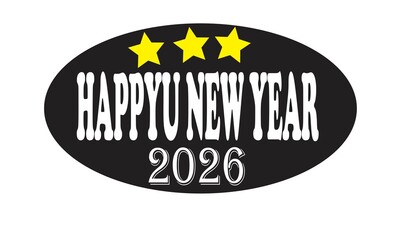 Happy New Year Celebration with Golden Fireworks, Sparkle Lights, and Midnight Countdown Background