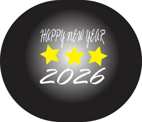 Happy New Year Celebration with Golden Fireworks, Sparkle Lights, and Midnight Countdown Background