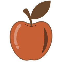 Stylized Apple for Harvest Season