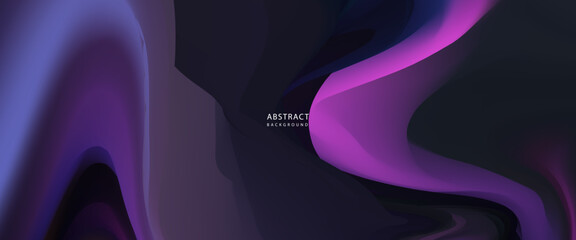 Vibrant Abstract Color Flow With Neon Blues, Purples, And Oranges In Smooth Curves.eps10