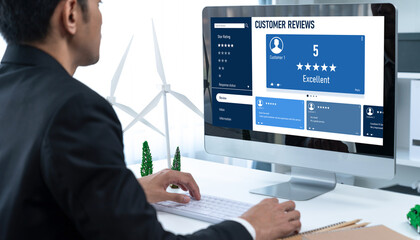 Customer experience and review analysis by brisk computer software for corporate business