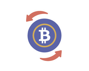 dollar icon vector illustration bitcoin sign digital currency