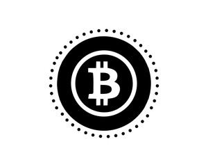 dollar icon vector illustration bitcoin sign digital currency