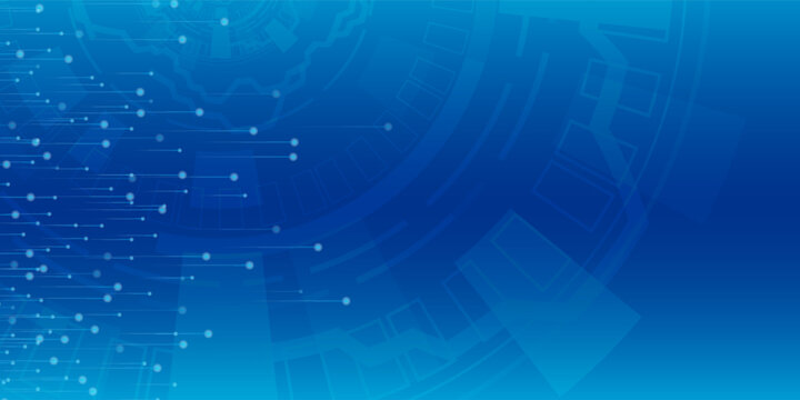 Abstract blue technology circuit data futuristic geometric hexagon on white design modern creative background vector