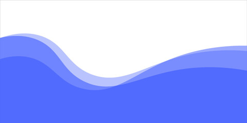 Blue footer separator, Aesthetic modern divider shape vector illustration