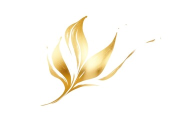 Tulip gold line logo.