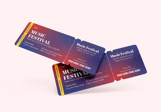 Festival Ticket Design