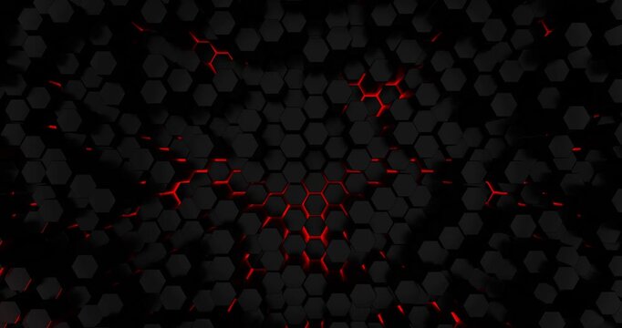 Explore glowing lava patterns in an underground volcanic chamber