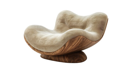 Unique chair studio shot art on transparent background