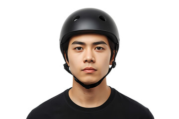 Buy black helmet for skateboarding biking and scooter riding online now on transparent background
