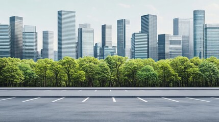 Obraz premium Modern cityscape architecture skyscrapers buildings.