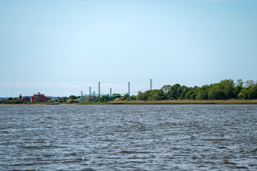 Bird catching station along the Nemunas River at Cape in Lithuania