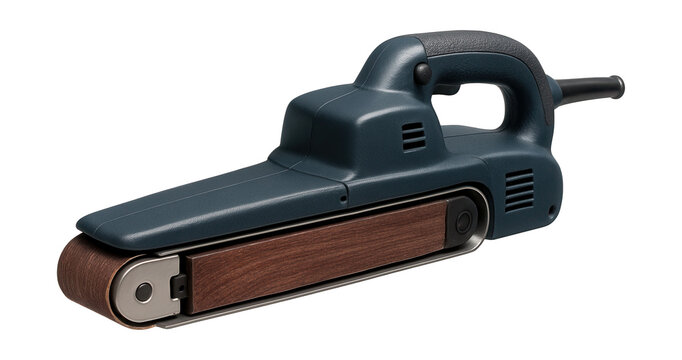 Extended belt sander for woodworking shops.