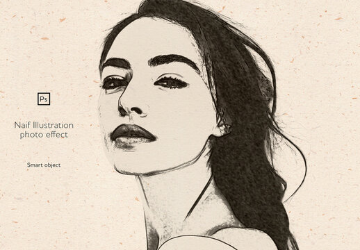 Naif Illustration Photo Effect