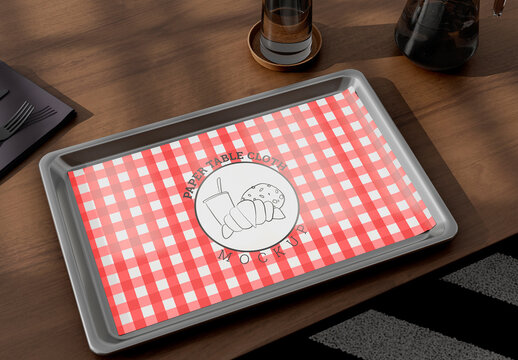 Restaurant Tray Paper Mockup