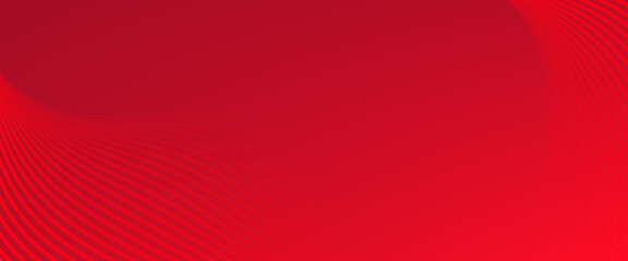 Vibrant red abstract background with smooth curved lines forming a dynamic wave pattern. Modern gradient design with glowing effects, perfect for technology.eps10