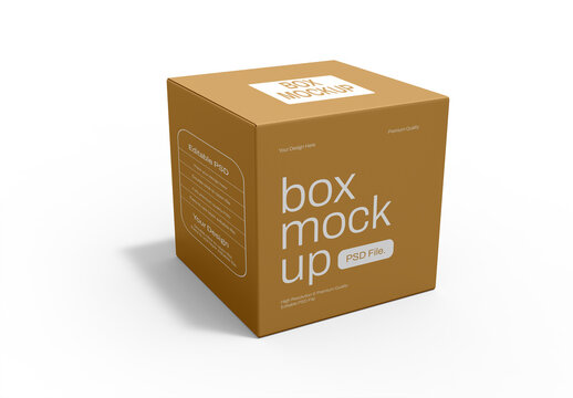 Box Packaging PSD Mockup