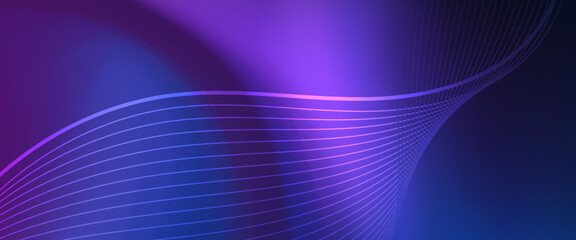 Futuristic Purple Blue Wave Abstract Background