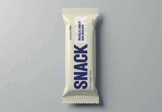 Snack Bar Packaging Mockup