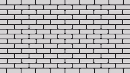 A light gray brick wall with dark grout creating a repeating pattern across the entire image plane