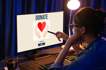 Online donation platform offer brisk money sending system for people to transfer on the internet