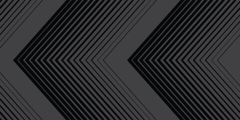 Elegant Black dynamic arrow line background. Elegant dark linear abstract wallpaper. Luxury stripe gradient texture. Grey Vector