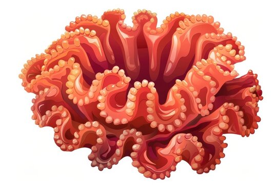 Ringed Favid Coral invertebrate outdoors dessert.