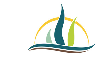 Green leaf icons. Leaves of trees and plants. Leaves icon
