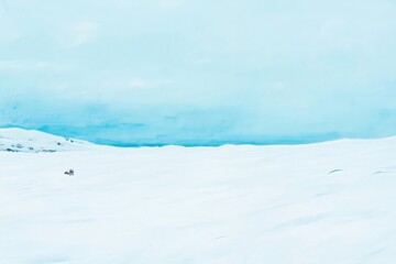 Snow field background nature winter.