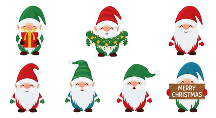 Adorable Christmas Gnomes A Festive Collection for Holiday Cheer and Design Projects