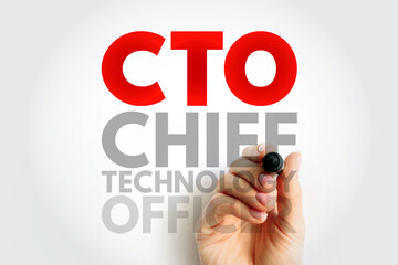 CTO Chief Technology Officer - executive-level position in a company whose occupation is focused on...