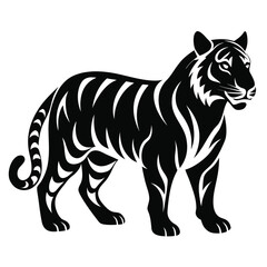 Tiger Silhouette Vector Logo