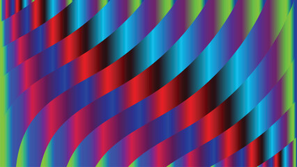 Vibrant Abstract Wavy Gradient Stripes Modern Background Texture with vector illustration